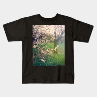 Apple Blossom Time in Leelanau Kids T-Shirt